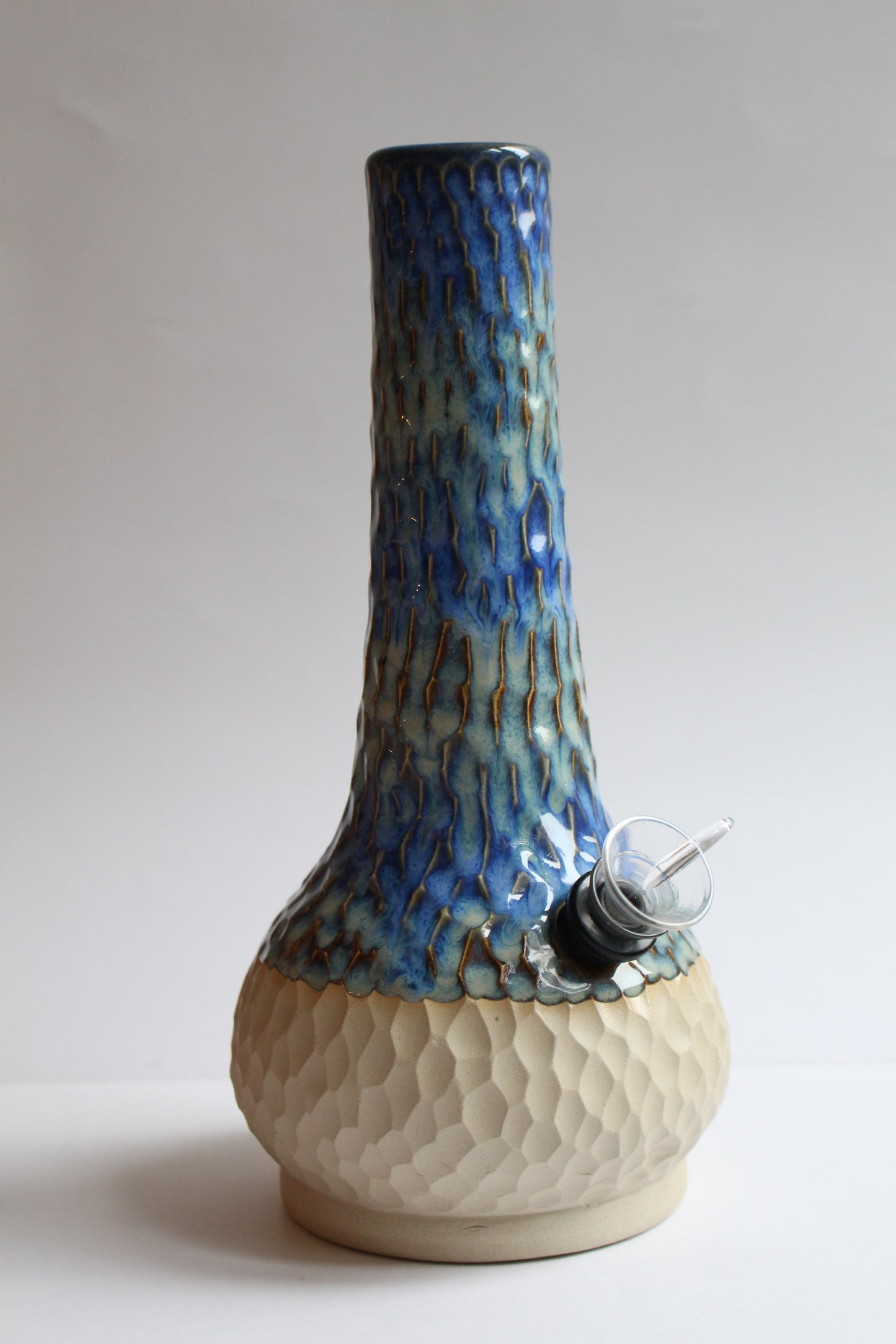 Blue mermaid vase