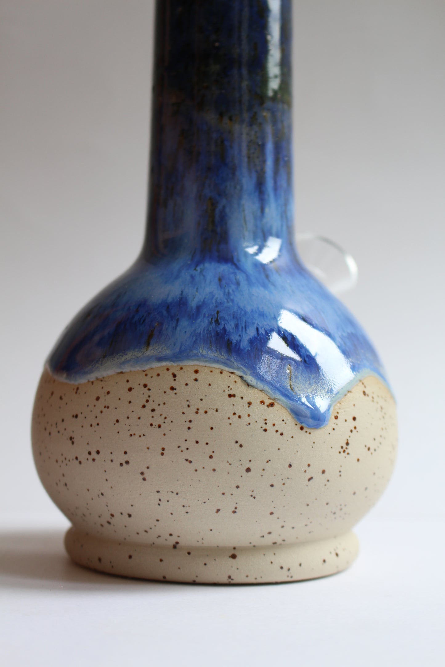 Deep sea blue vase