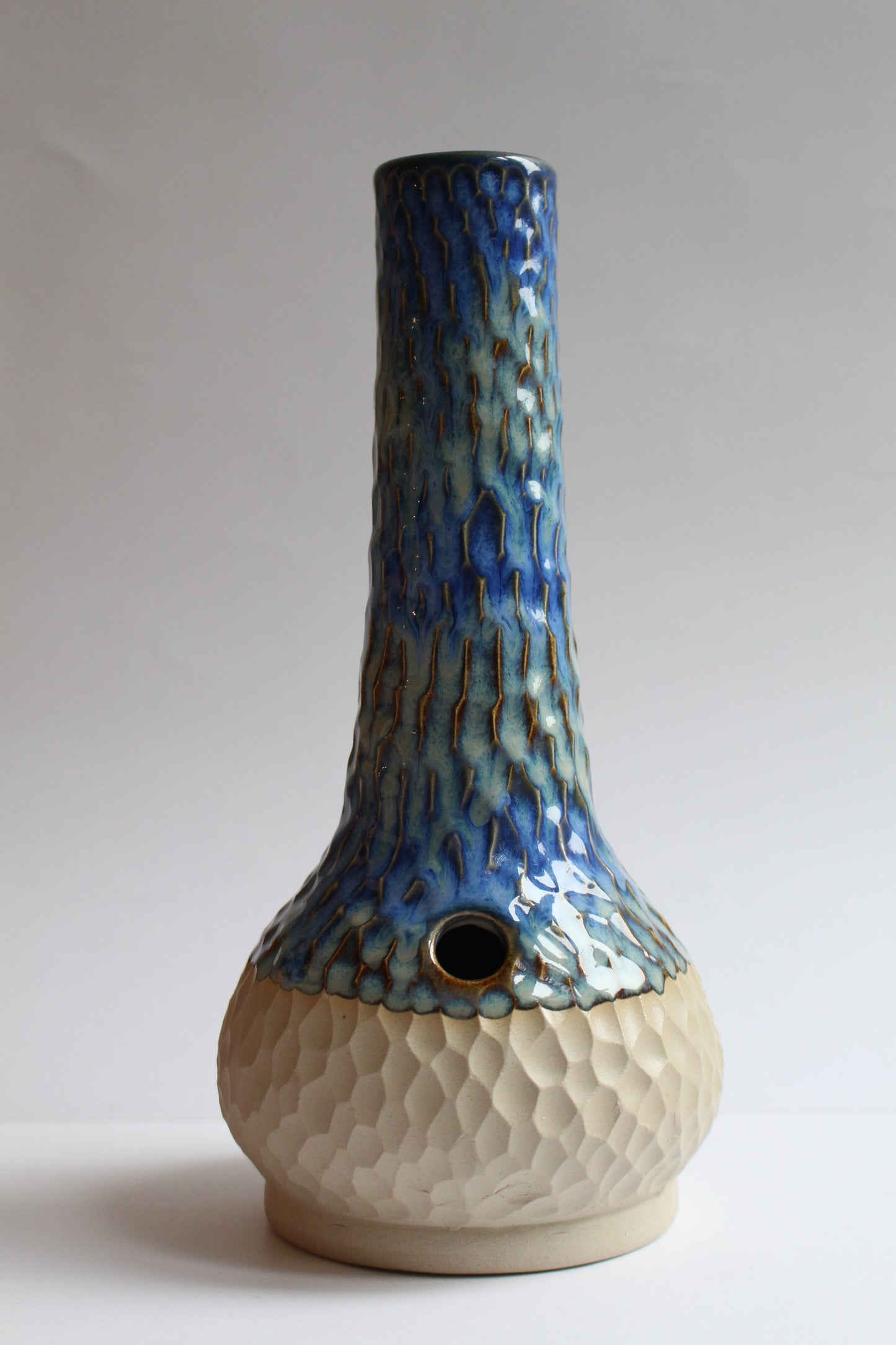 Blue mermaid vase