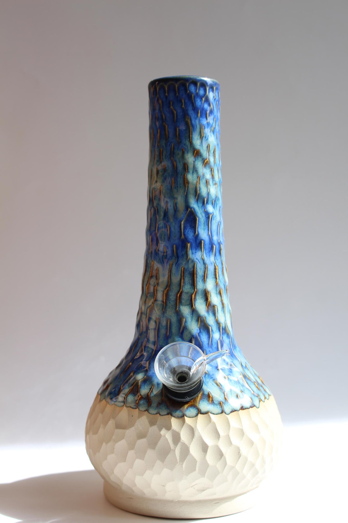 Blue mermaid vase