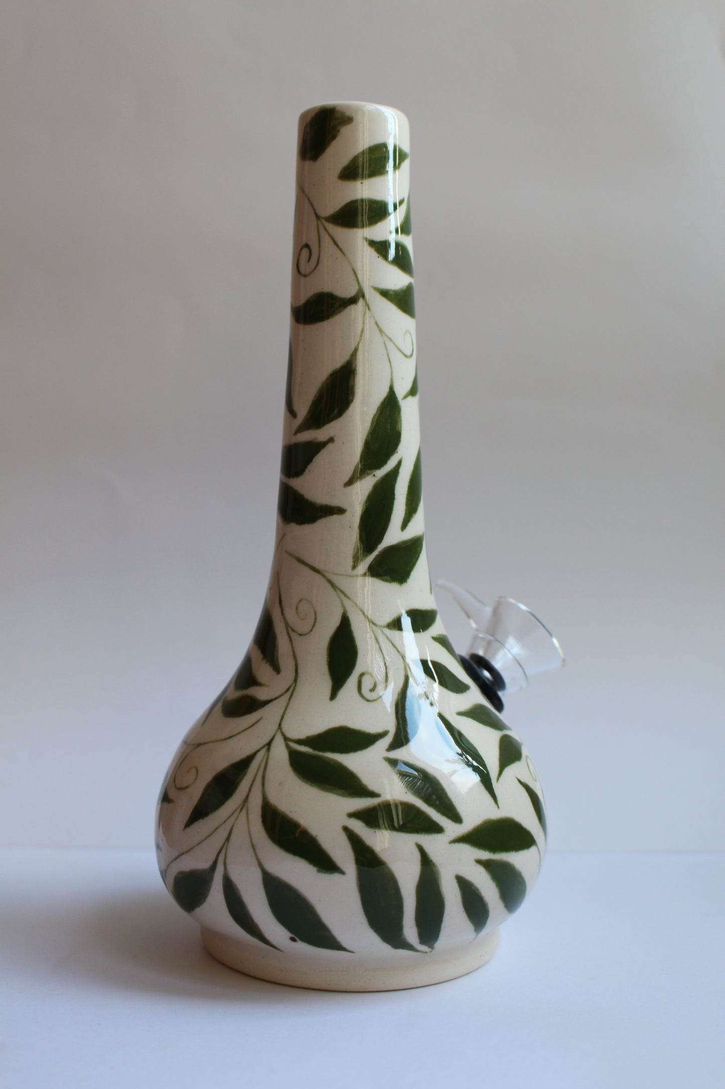 Handpainted tangled vine vase