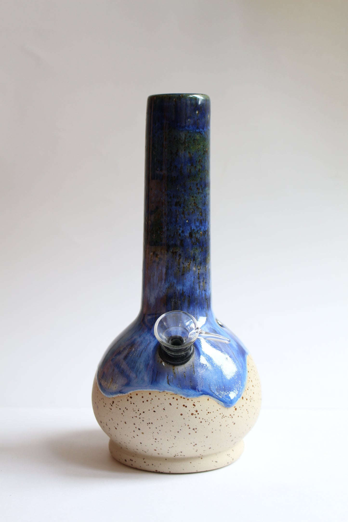 Deep sea blue vase