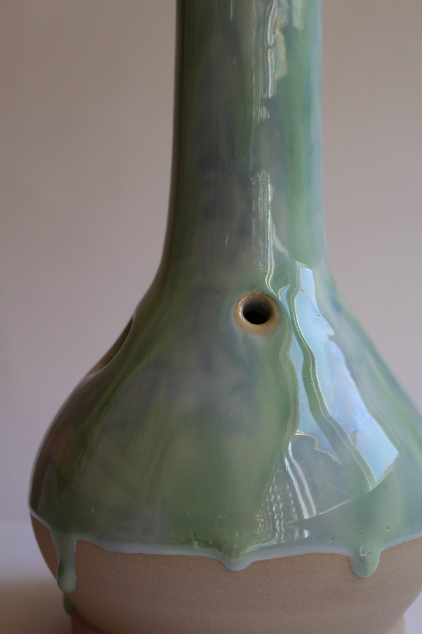 Green/Blue drip vase (second)