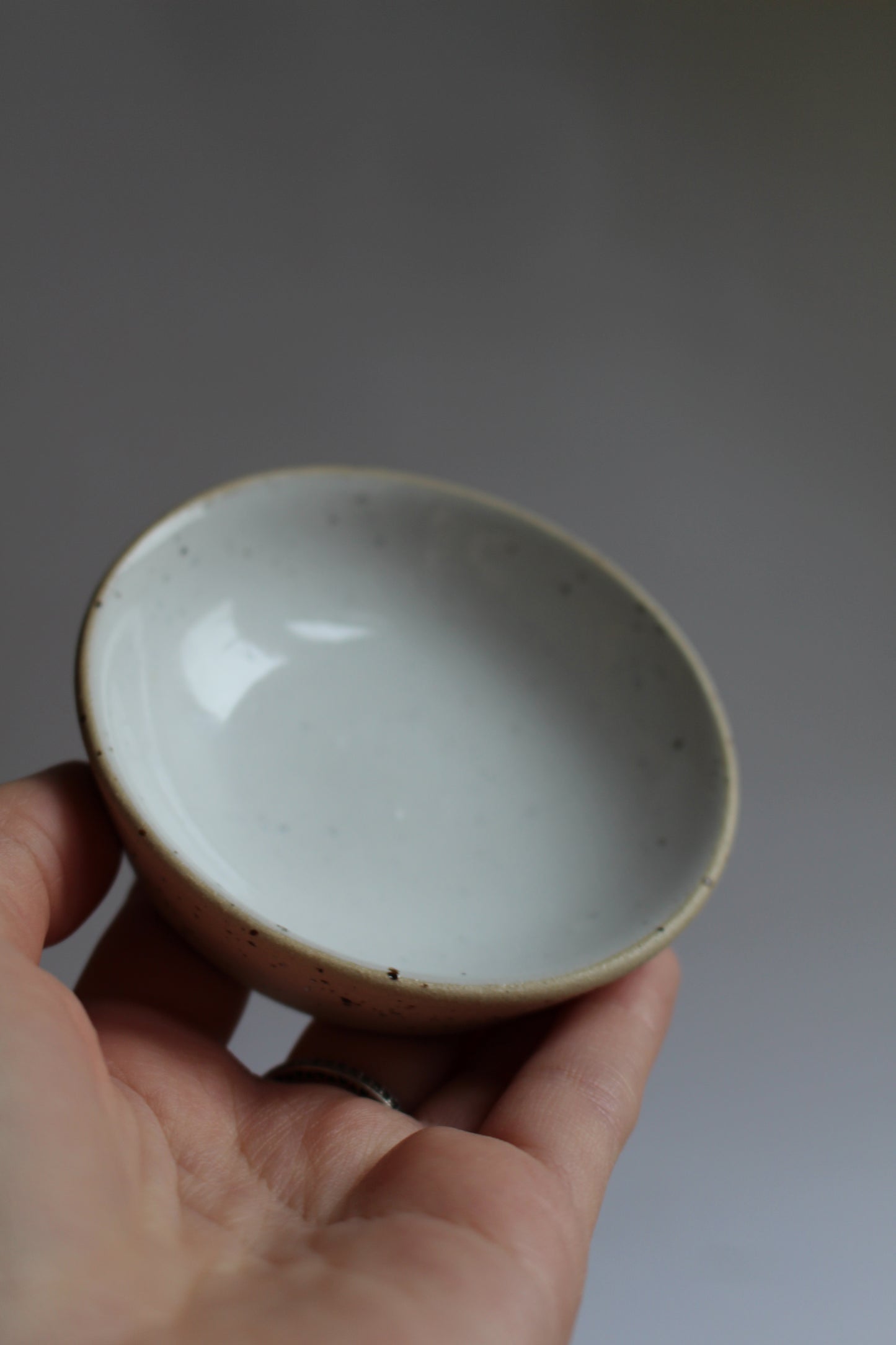 White speckled bowl set of 3