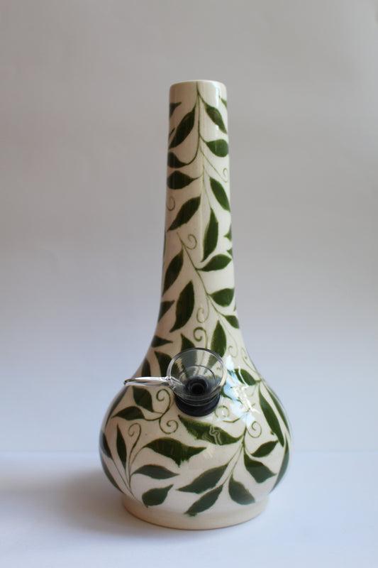 Handpainted tangled vine vase