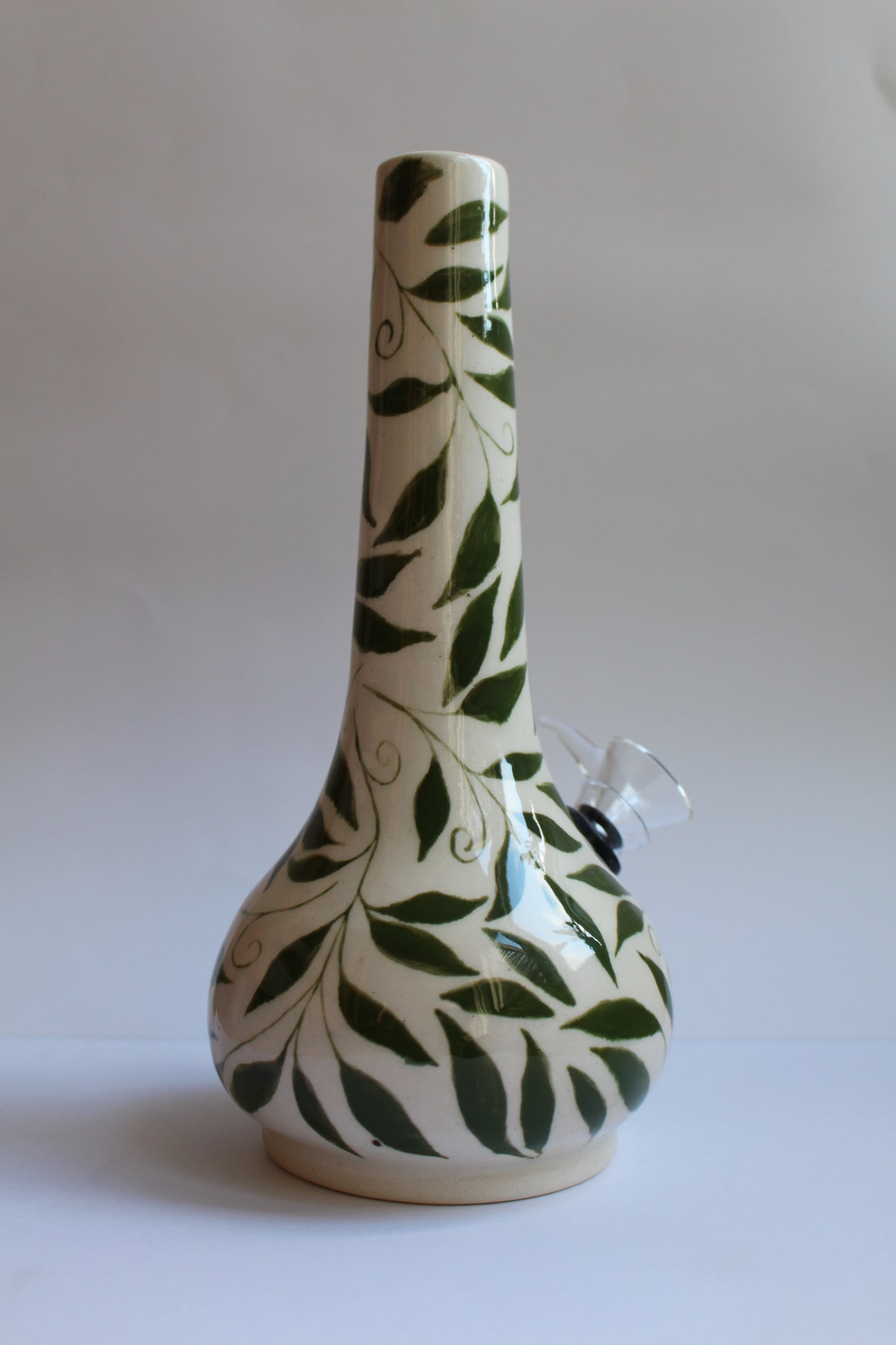 Handpainted tangled vine vase