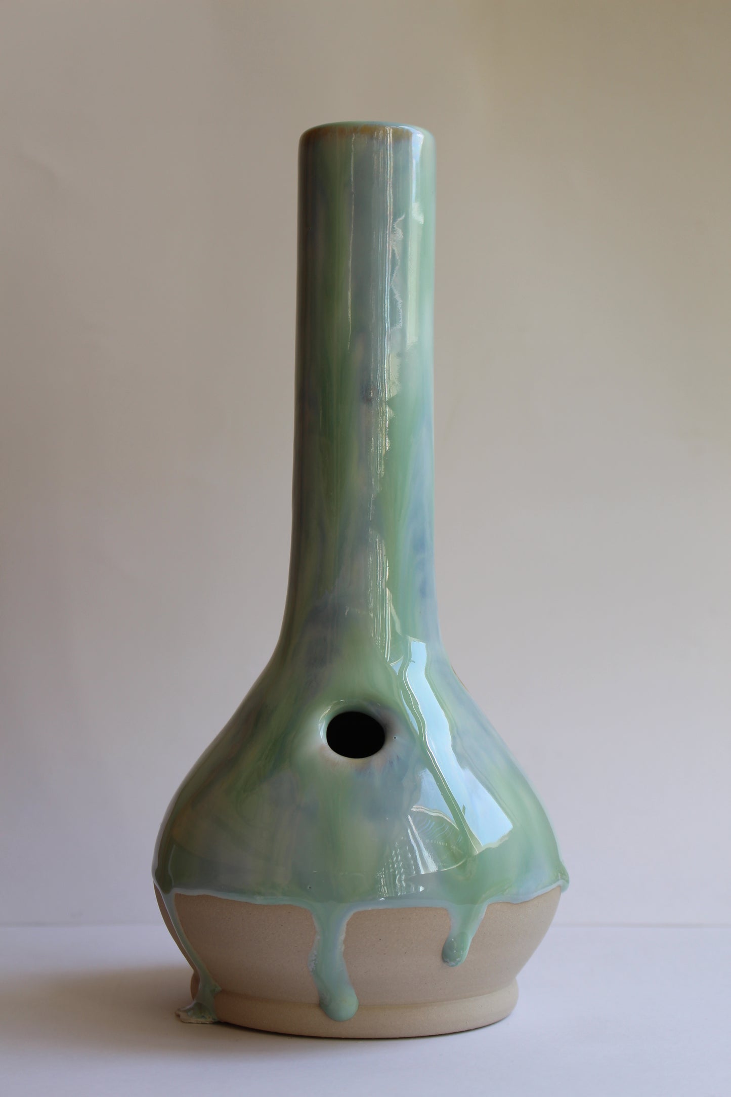 Green/Blue drip vase (second)