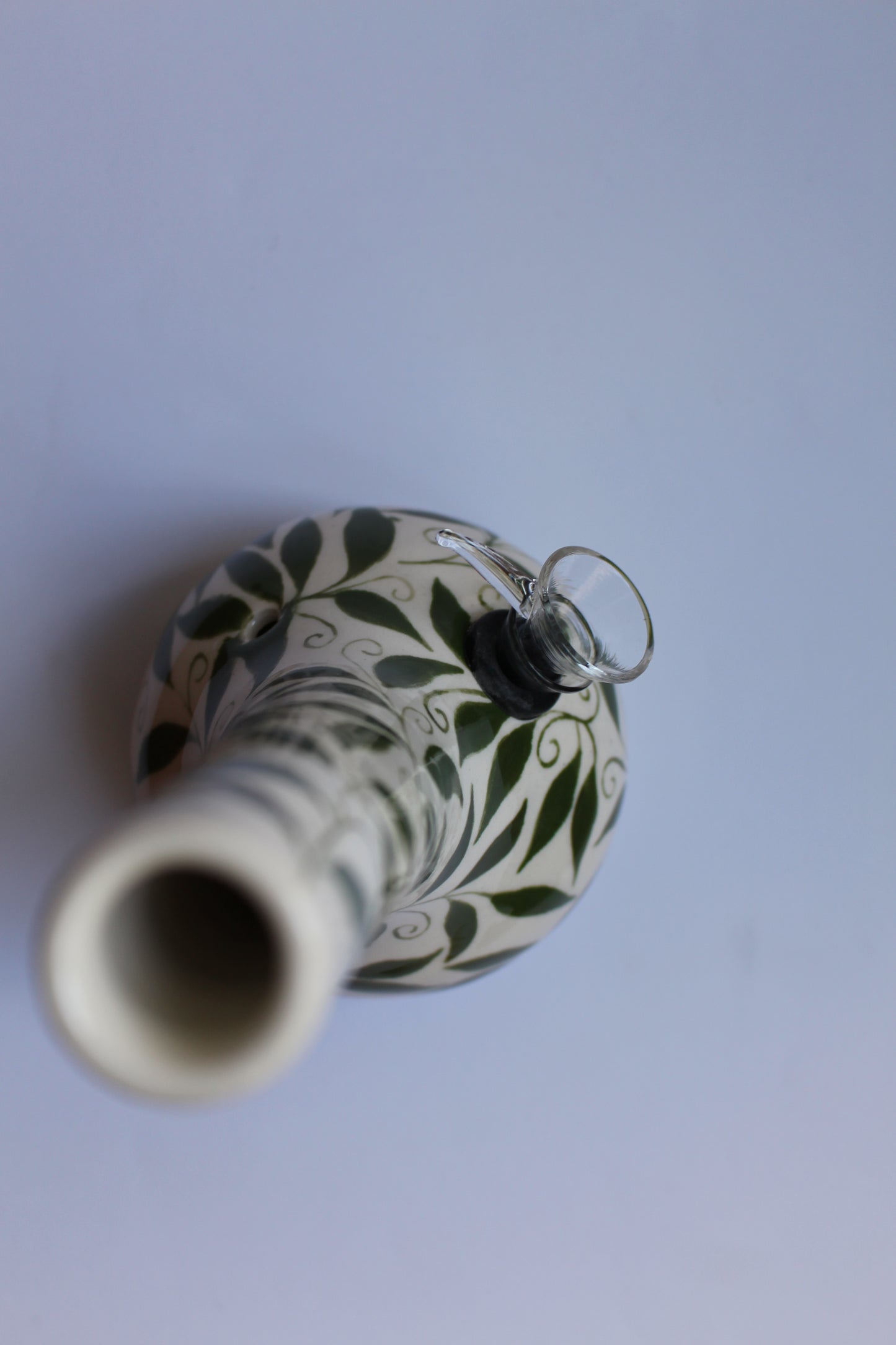 Handpainted tangled vine vase