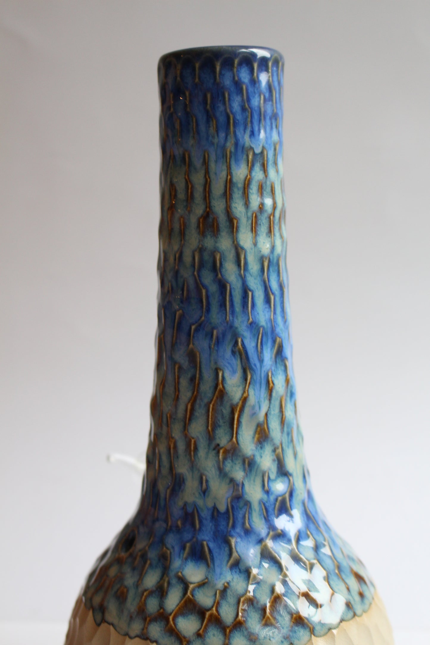 Blue mermaid vase