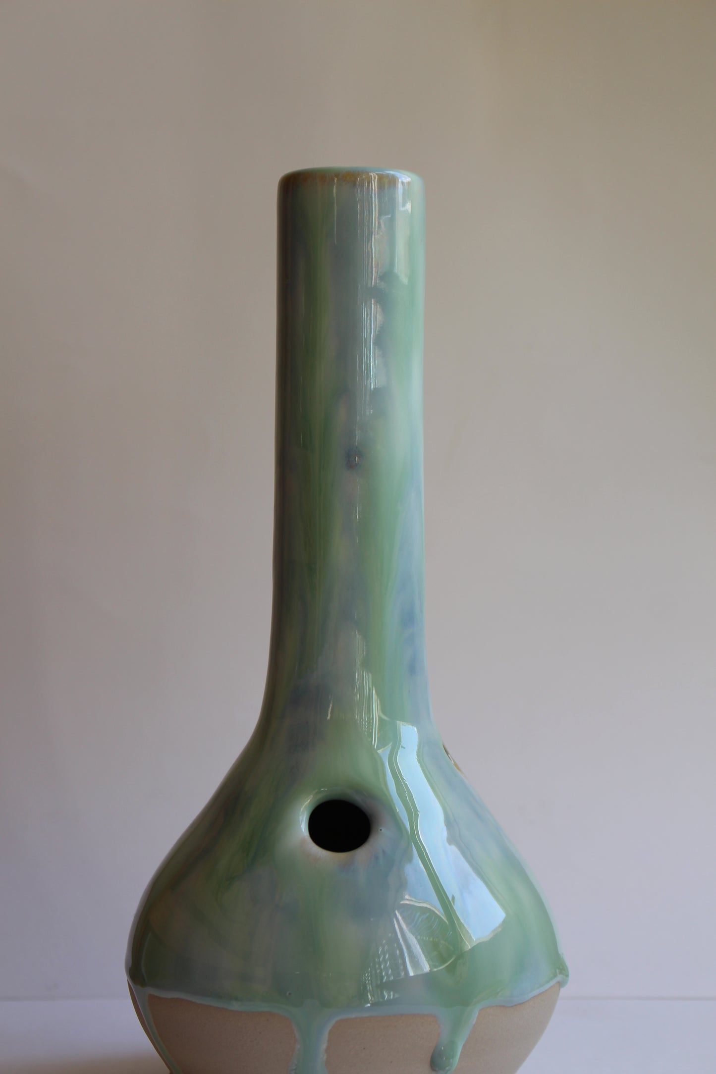 Green/Blue drip vase (second)