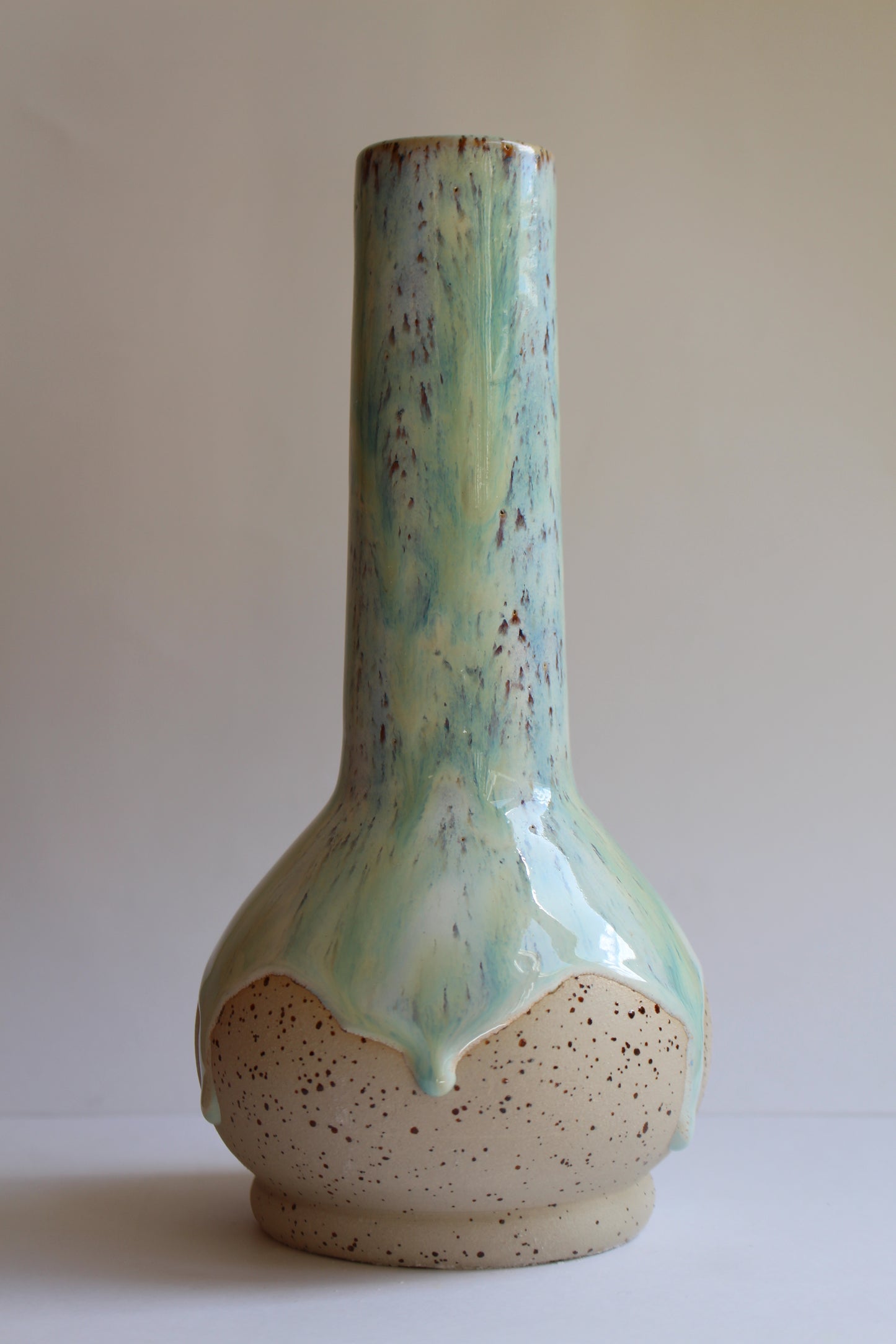 Winter blues vase