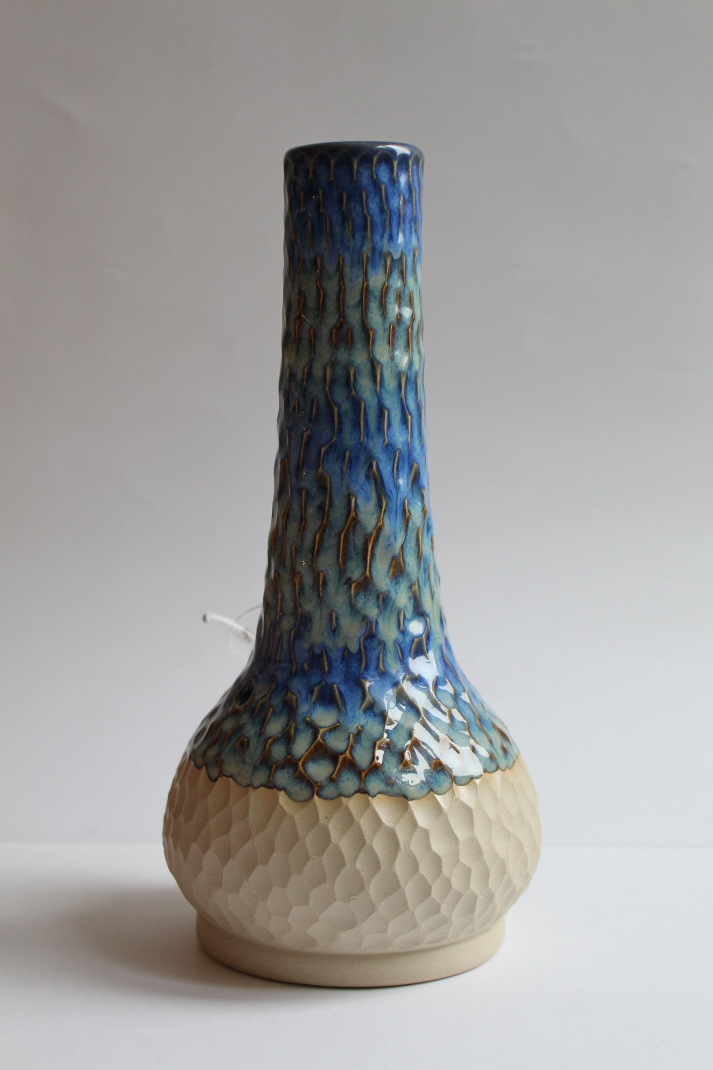 Blue mermaid vase