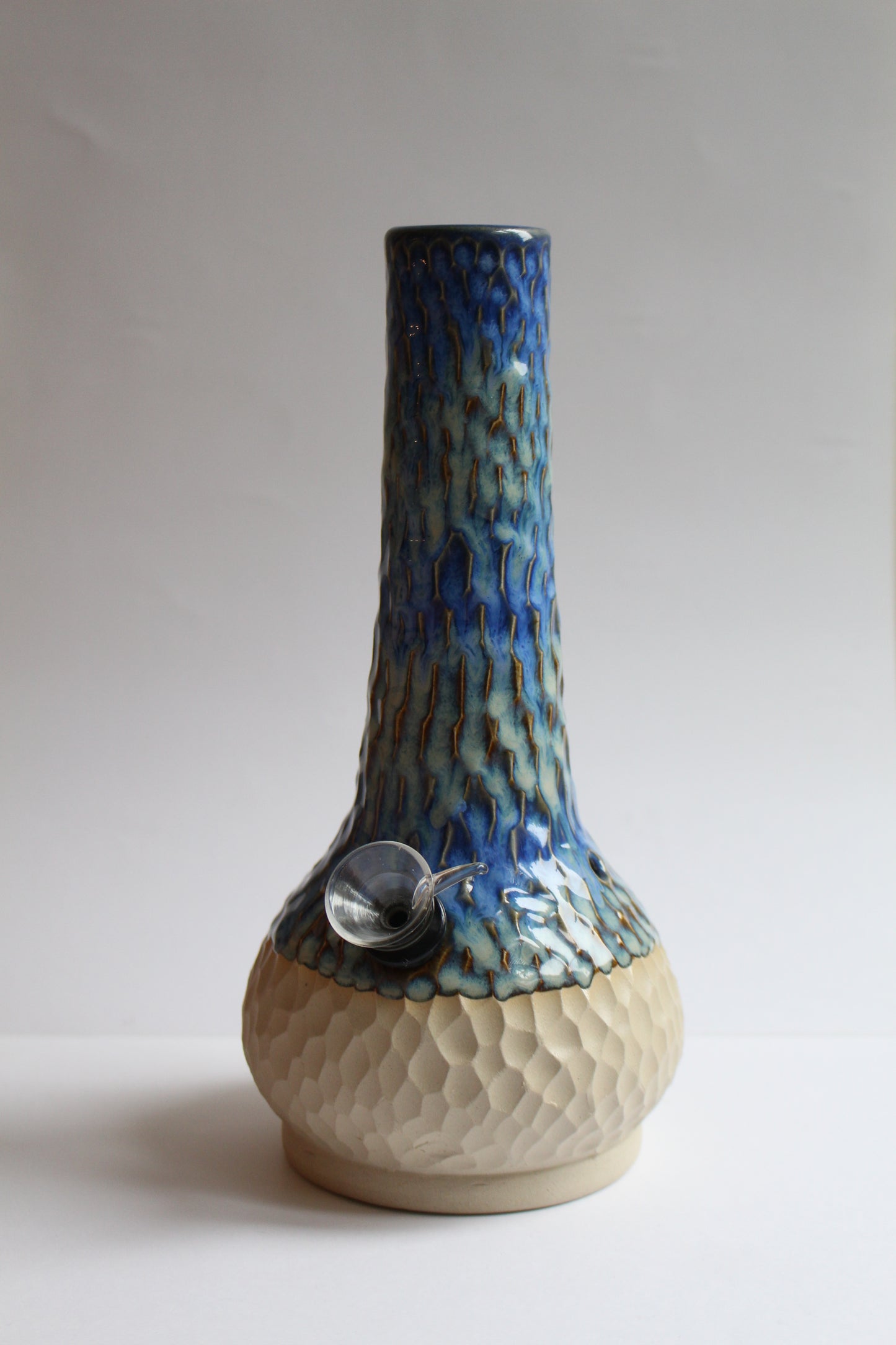 Blue mermaid vase