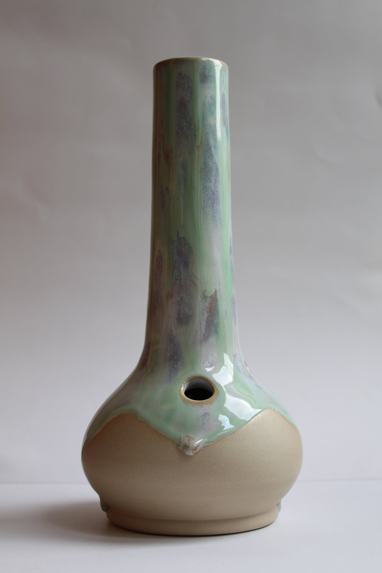 Green and purple vase