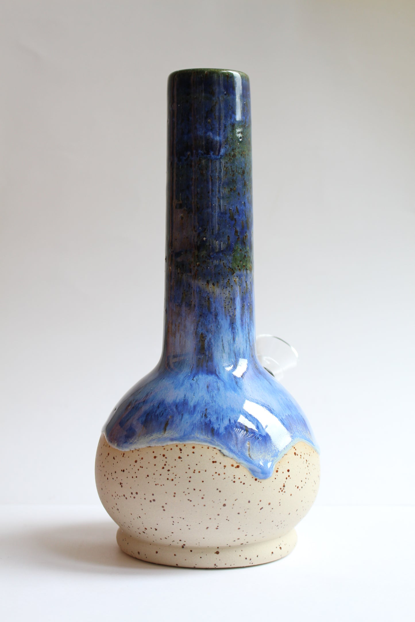 Deep sea blue vase