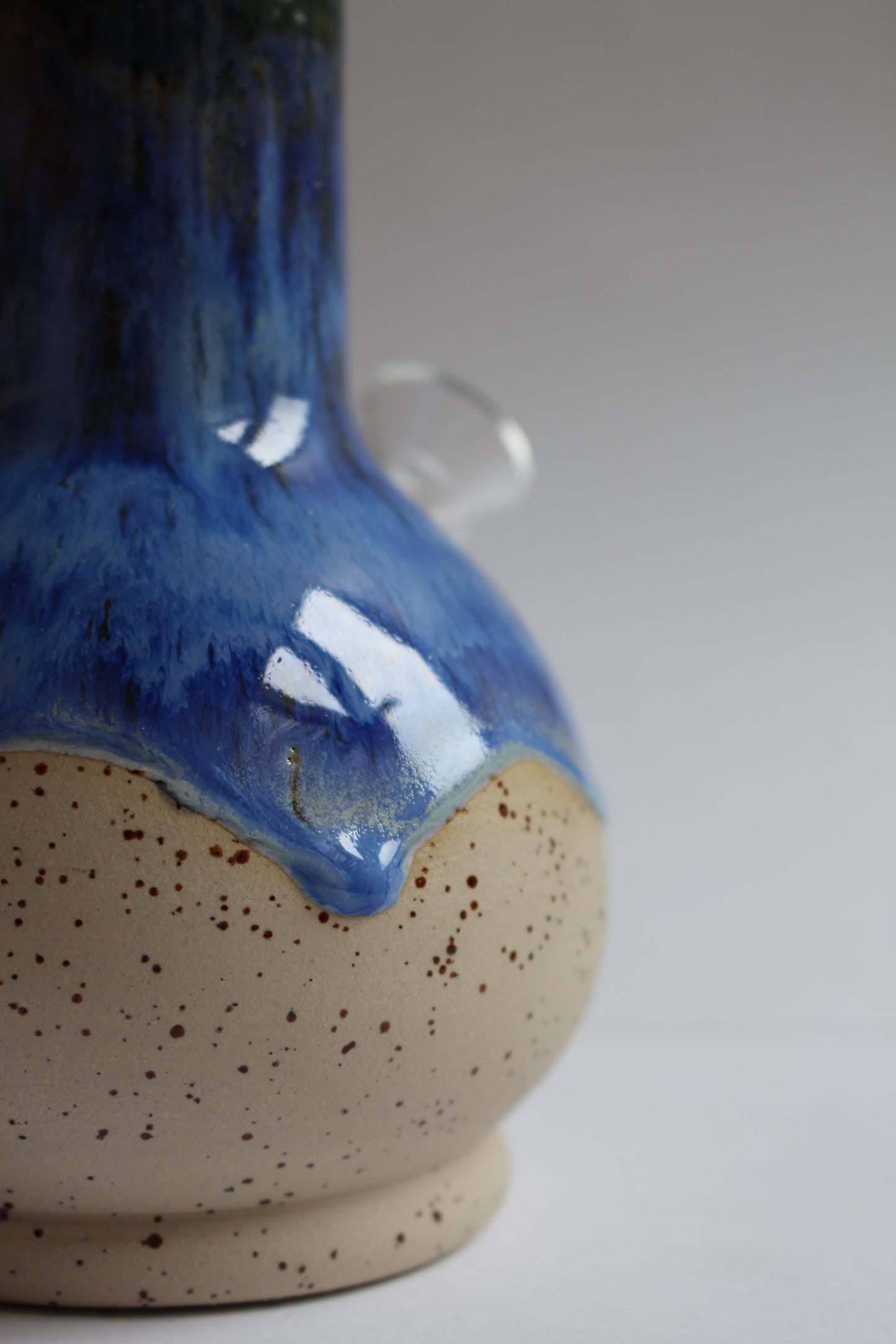 Deep sea blue vase