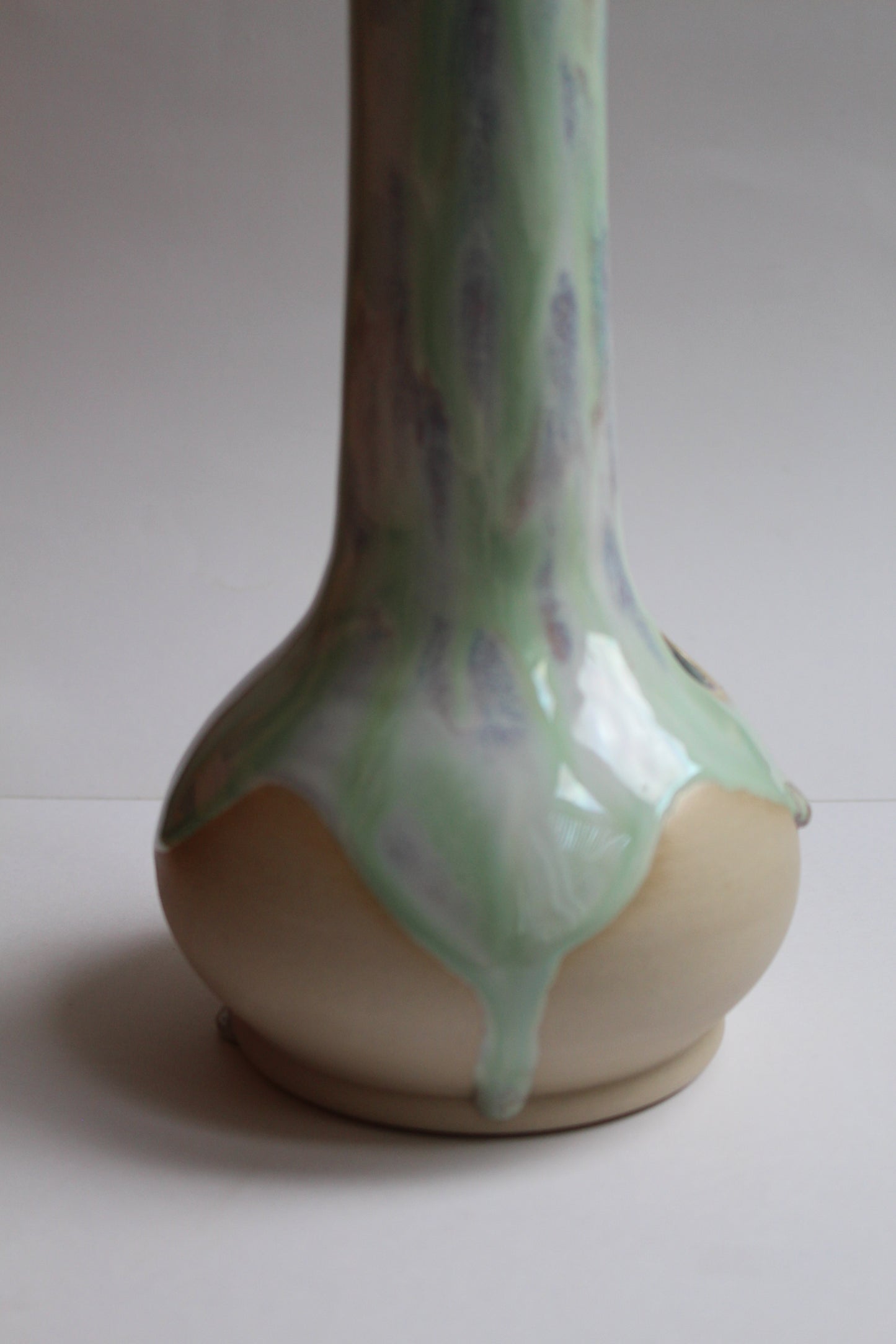 Green and purple vase