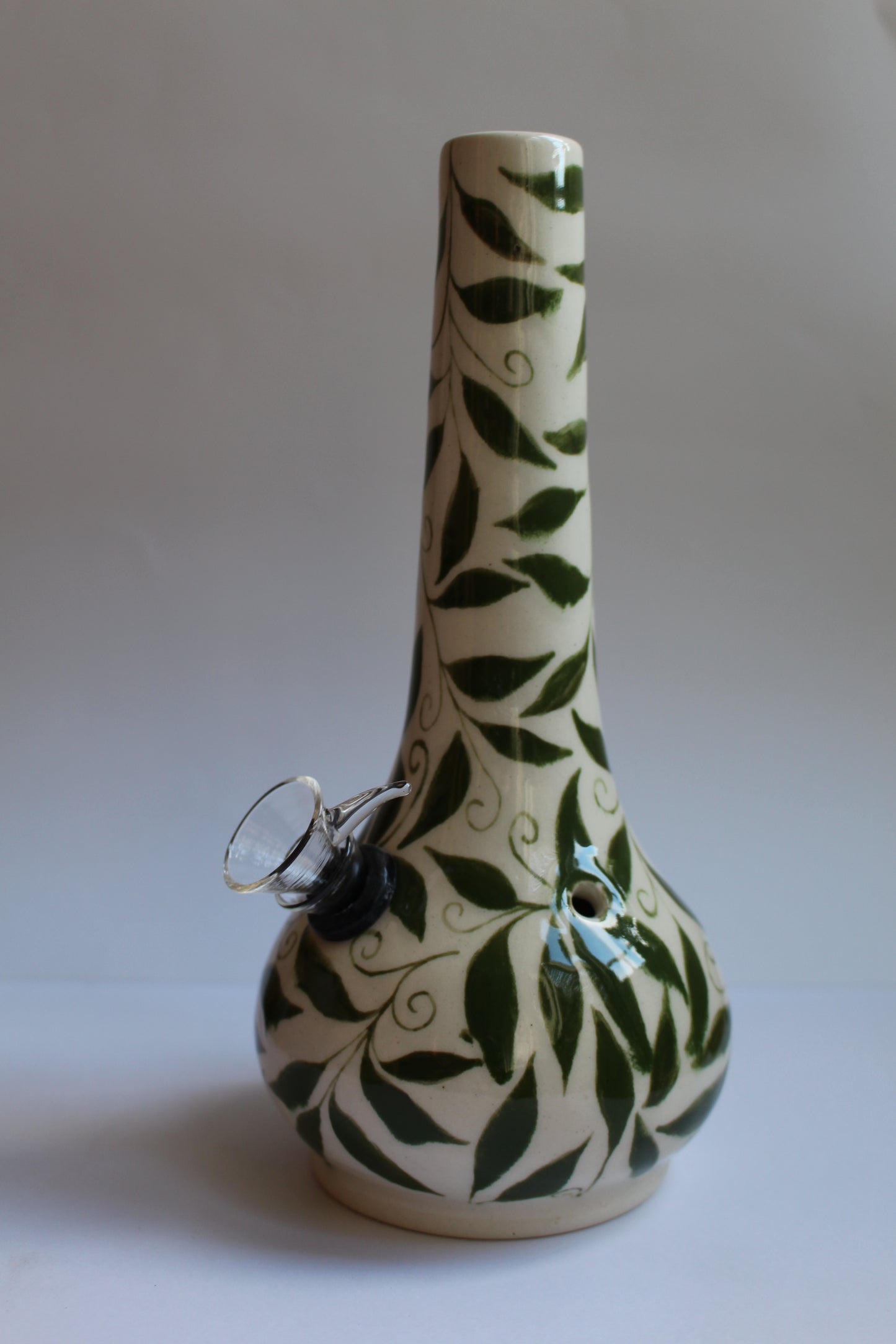 Handpainted tangled vine vase