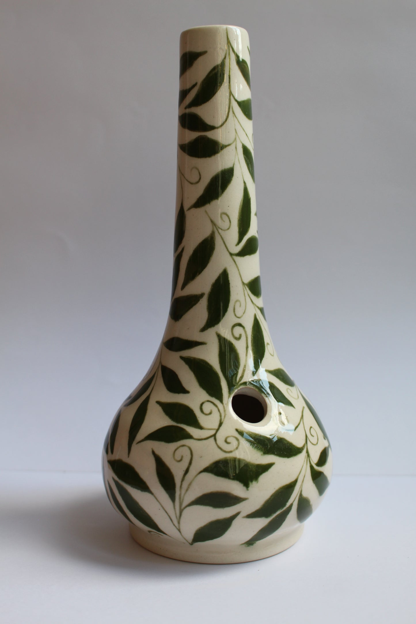 Handpainted tangled vine vase