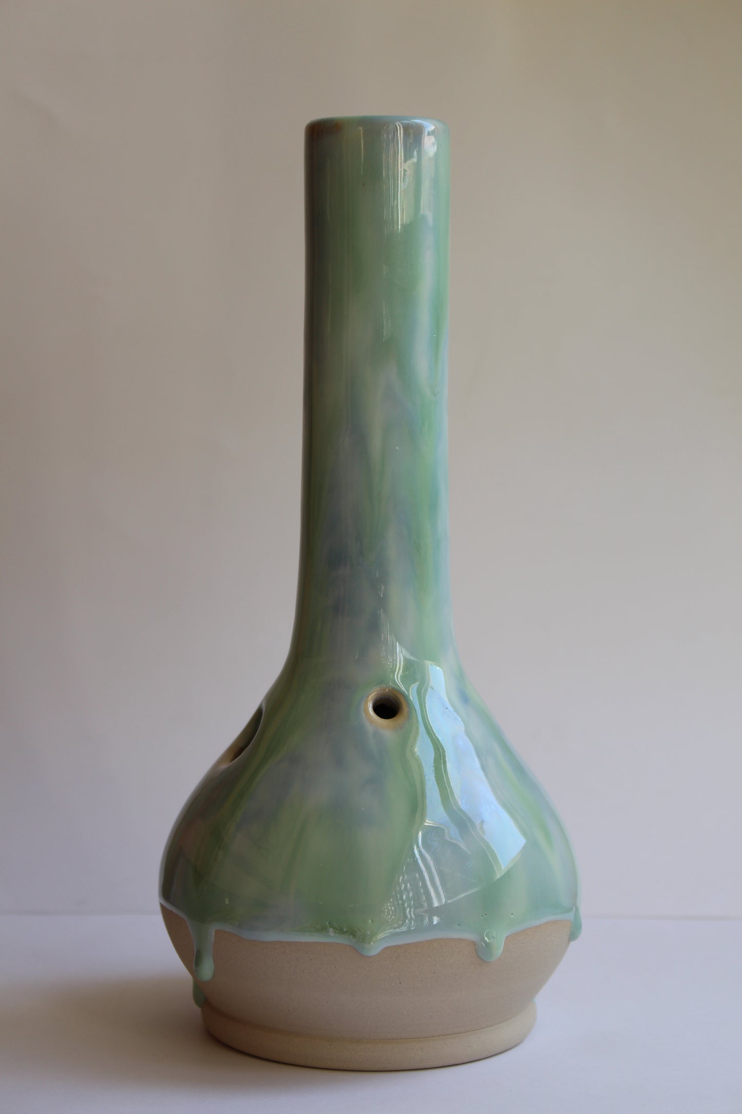 Green/Blue drip vase (second)